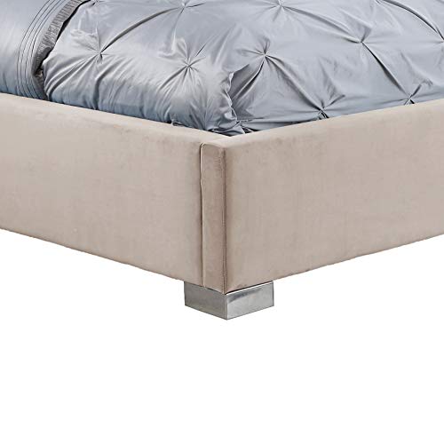 Best Quality Furniture California King Bed, Beige