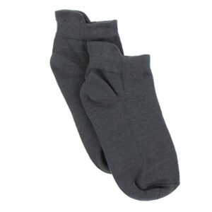 kickee menswear solid low socks (12-14, stone)