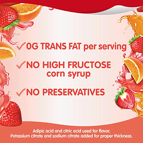 Snack Pack Juicy Gels Strawberry And Orange, 4 Cups of 3.25 Oz. each, Total 13 Ounce