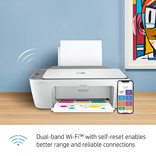 HP DeskJet 2755 Wireless All-in-One Printer, Mobile Print, Scan & Copy, HP Instant Ink Ready, Works with Alexa (3XV17A)