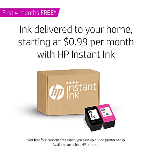 HP DeskJet 2755 Wireless All-in-One Printer, Mobile Print, Scan & Copy, HP Instant Ink Ready, Works with Alexa (3XV17A)