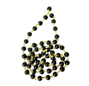 shaligram mala gopal saligram mala 100% real 55 beads black color energized