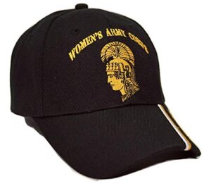trade winds women's army corps u.s. army black wac embroidered cap hat cap564 (topw)