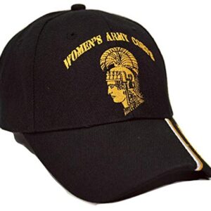 Trade Winds Women's Army Corps U.S. Army Black WAC Embroidered Cap Hat CAP564 (TOPW)