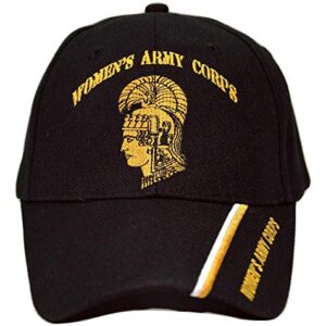 Trade Winds Women's Army Corps U.S. Army Black WAC Embroidered Cap Hat CAP564 (TOPW)