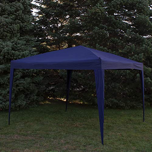Northlight 10' x 10' Navy Blue Pop-Up Outdoor Canopy Gazebo