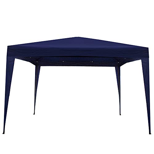 Northlight 10' x 10' Navy Blue Pop-Up Outdoor Canopy Gazebo