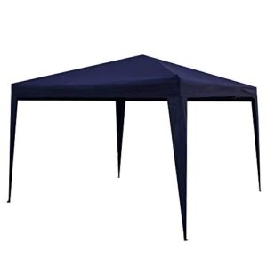 Northlight 10' x 10' Navy Blue Pop-Up Outdoor Canopy Gazebo