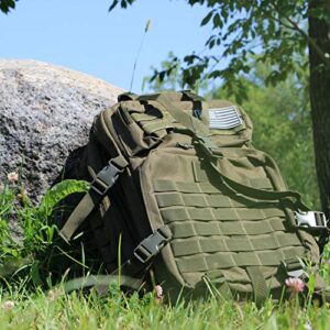 Bug Out Bag Backpack - 50L Tactical Backpack - Great for Survival Essentials (Green Camo)