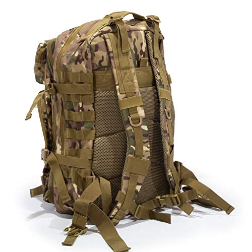 Bug Out Bag Backpack - 50L Tactical Backpack - Great for Survival Essentials (Green Camo)