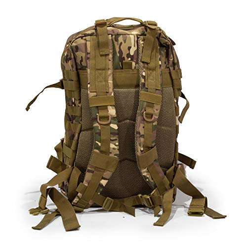 Bug Out Bag Backpack - 50L Tactical Backpack - Great for Survival Essentials (Green Camo)