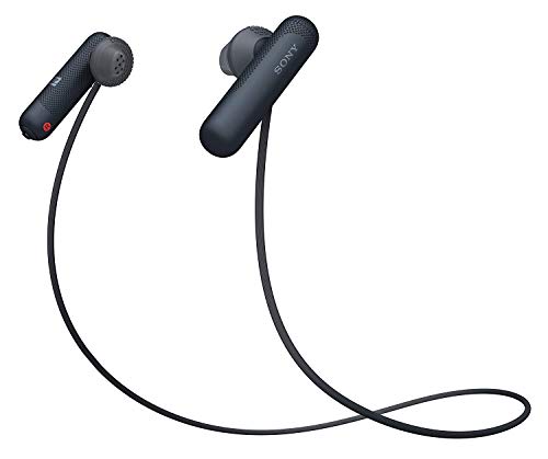 Sony WI-SP500 Wireless in-Ear Sports Headphones, Bluetooth Earbuds, Black (International Version)