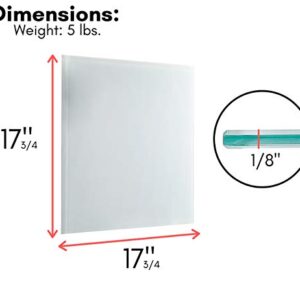 BirdRock Home 2 Pack Magnetic Glass Dry Erase Board for Wall – Glass Whiteboard for Offices, Meeting Rooms, Classrooms or Homes – 2 Dry Erase Markers - 4 Magnets – 2 Marker Holders - White