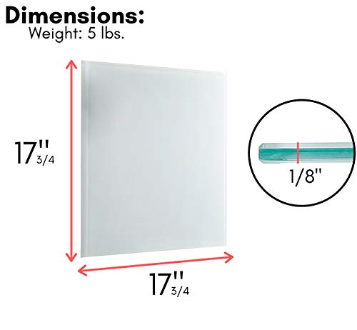 BirdRock Home 2 Pack Magnetic Glass Dry Erase Board for Wall – Glass Whiteboard for Offices, Meeting Rooms, Classrooms or Homes – 2 Dry Erase Markers - 4 Magnets – 2 Marker Holders - White