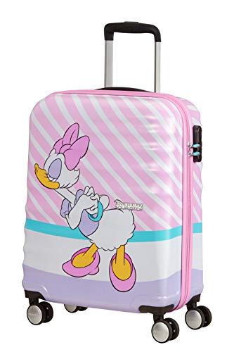 American Tourister Unisex Adult Spinner S (55 cm-36 L), Multicolour (Daisy Pink Kiss)