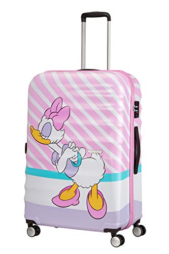 American Tourister Unisex Adult Spinner L (77 cm-96 L), Multicolour (Daisy Pink Kiss)