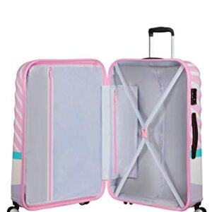 American Tourister Unisex Adult Spinner L (77 cm-96 L), Multicolour (Daisy Pink Kiss)