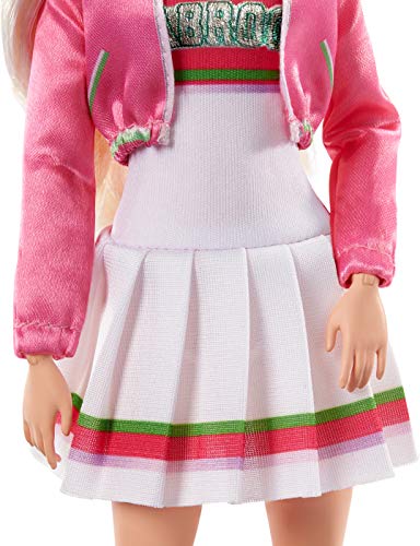 Disney’s Zombies 2, Addison Wells Doll (11.5-inch) wearing Cheerleader Outfit and Accessories, 11 Bendable “Joints,” Great Gift for ages 5+ [Amazon Exclusive]