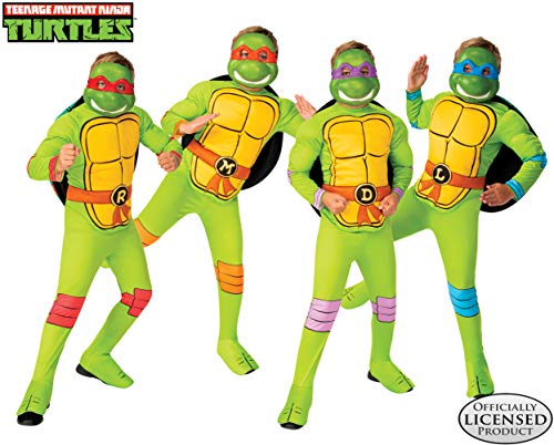 Rubie's Boy's Nickelodeon Retro Classic Teenage Mutant Ninja Turtles Leonardo Costume, Small, Green/Blue