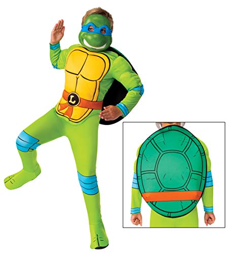 Rubie's Boy's Nickelodeon Retro Classic Teenage Mutant Ninja Turtles Leonardo Costume, Small, Green/Blue