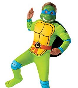 Rubie's Boy's Nickelodeon Retro Classic Teenage Mutant Ninja Turtles Leonardo Costume, Small, Green/Blue