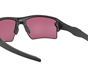 Oakley Men's OO9188 Flak 2.0 XL Rectangular Sunglasses, Matte Black/Prizm Road Black, 59 mm