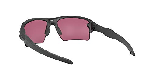 Oakley Men's OO9188 Flak 2.0 XL Rectangular Sunglasses, Matte Black/Prizm Road Black, 59 mm