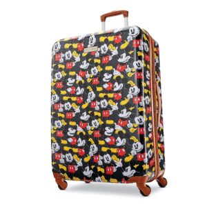 american tourister disney hardside luggage with spinner wheels, multicolor, 28"