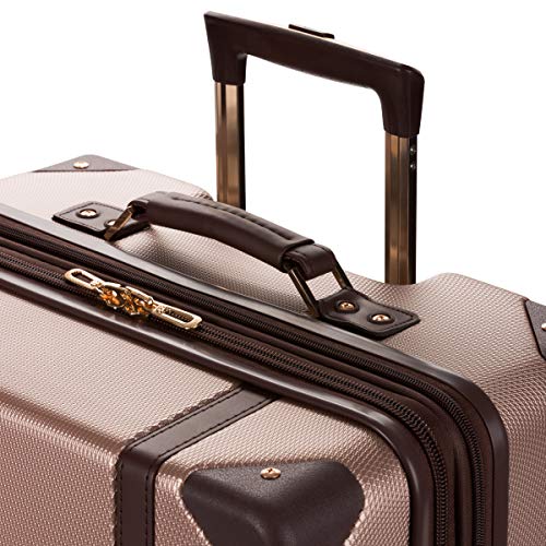 SwissGear 7739 Hardside Luggage Trunk with Spinner Wheels, Blush, Checked-Large 26-Inch