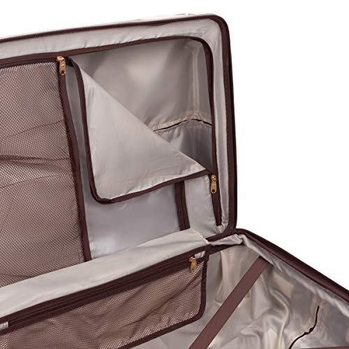 SwissGear 7739 Hardside Luggage Trunk with Spinner Wheels, Blush, Checked-Large 26-Inch