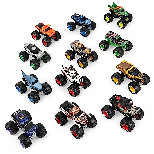 Monster Jam, Official 12-Pack of 1:64 Scale Die-Cast Monster Trucks, Amazon Exclusive