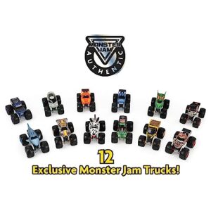 Monster Jam, Official 12-Pack of 1:64 Scale Die-Cast Monster Trucks, Amazon Exclusive