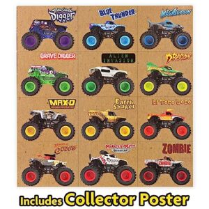 Monster Jam, Official 12-Pack of 1:64 Scale Die-Cast Monster Trucks, Amazon Exclusive