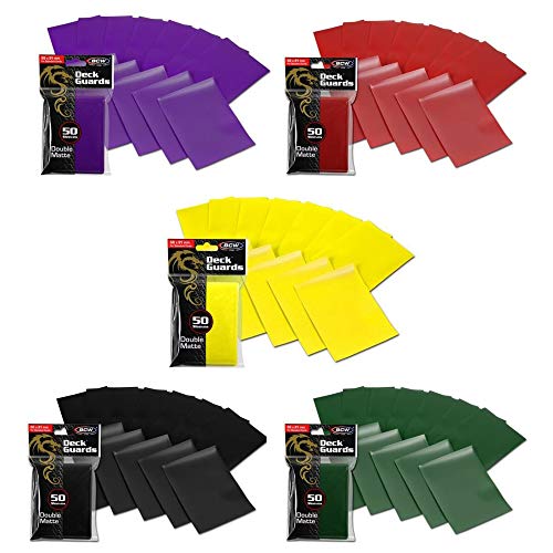 BCW 500 Double Matte Deck Guard Sleeves for Collectable Gaming Cards
