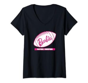 barbie football champions v-neck t-shirt