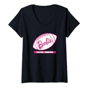 Barbie Football Champions V-Neck T-Shirt