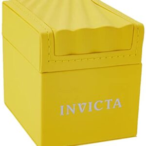 Invicta Unisex Adults Aviator 50mm Stainless Steel Black dial (Mens Standard, Golden)