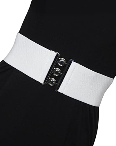 Ro Rox Retro Vintage Belt | Elastic Belt Women's Accessories | 50s Nurse Belt | Waist Belt For Women & Ladies