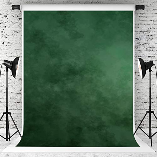 Kate 5×7ft Dark Green Portrait Backdrop Abstract Muslin Background for Photography Headshot Microfiber Photo Studio Props