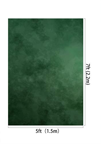 Kate 5×7ft Dark Green Portrait Backdrop Abstract Muslin Background for Photography Headshot Microfiber Photo Studio Props