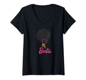 barbie: afro barbie v-neck t-shirt