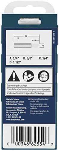 BOSCH 85284MC 1/4 In. x 1/4 In. Solid Carbide V-Groove Router Bit