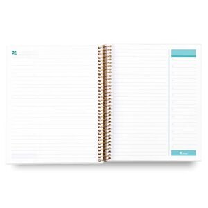 Erin Condren 8.5" x 11" Spiral Bound Productivity Notebook - Watercolor Blooms. 160 Lined Page & To Do List Organizer Notebook. 80Lb Thick Mohawk Paper. Stickers Included