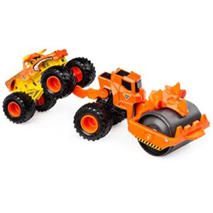 Monster Jam 6055226 Official Dirt Squad Monster Truck with Moving Parts, 1:64 Scale Die-Cast Vehicle, Grey