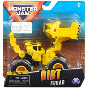 Monster Jam 6055226 Official Dirt Squad Monster Truck with Moving Parts, 1:64 Scale Die-Cast Vehicle, Grey