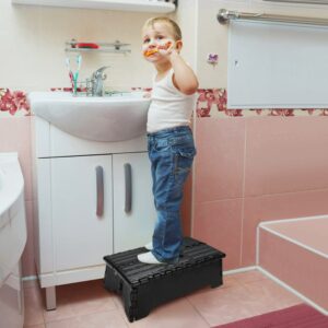 Ejoyous Folding Step Stool, 5" Portable Plastic Step Ladder Stepping Stool Platform to Support Elderly Pregnant Kids for Indoor Outdoor Kitchen Bathroom Toilet Bedroom Car Travel Use
