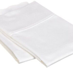 100% Cotton Knit Jersey Twin XL Fitted sheet with two free bonus pillow cases - White - Twin Extra Long, 15" Deep Pocket, 39" x 80" Great for Dorm, Hospital and Split King Beds (White, Twin XL)