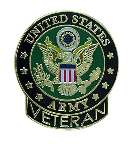 United States Army Veteran Lapel Pin, 1 Inch, Pack of 3