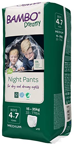 Bambo Nature Premium Dreamy Night Pants: Boys 4-7 years, 60 Count