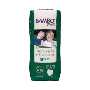 bambo nature premium dreamy night pants: boys 8-15 years, 10 count